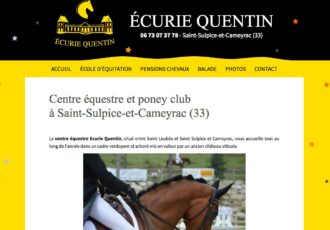 Écurie Quentin, Centre équestre à St-Sulpice-et-Cameyrac (33) > ecuriequentin.com