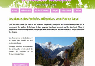 Patrick Canal, Sorties botaniques dans les Pyrénées > Visitez le site patrick-canal.fr